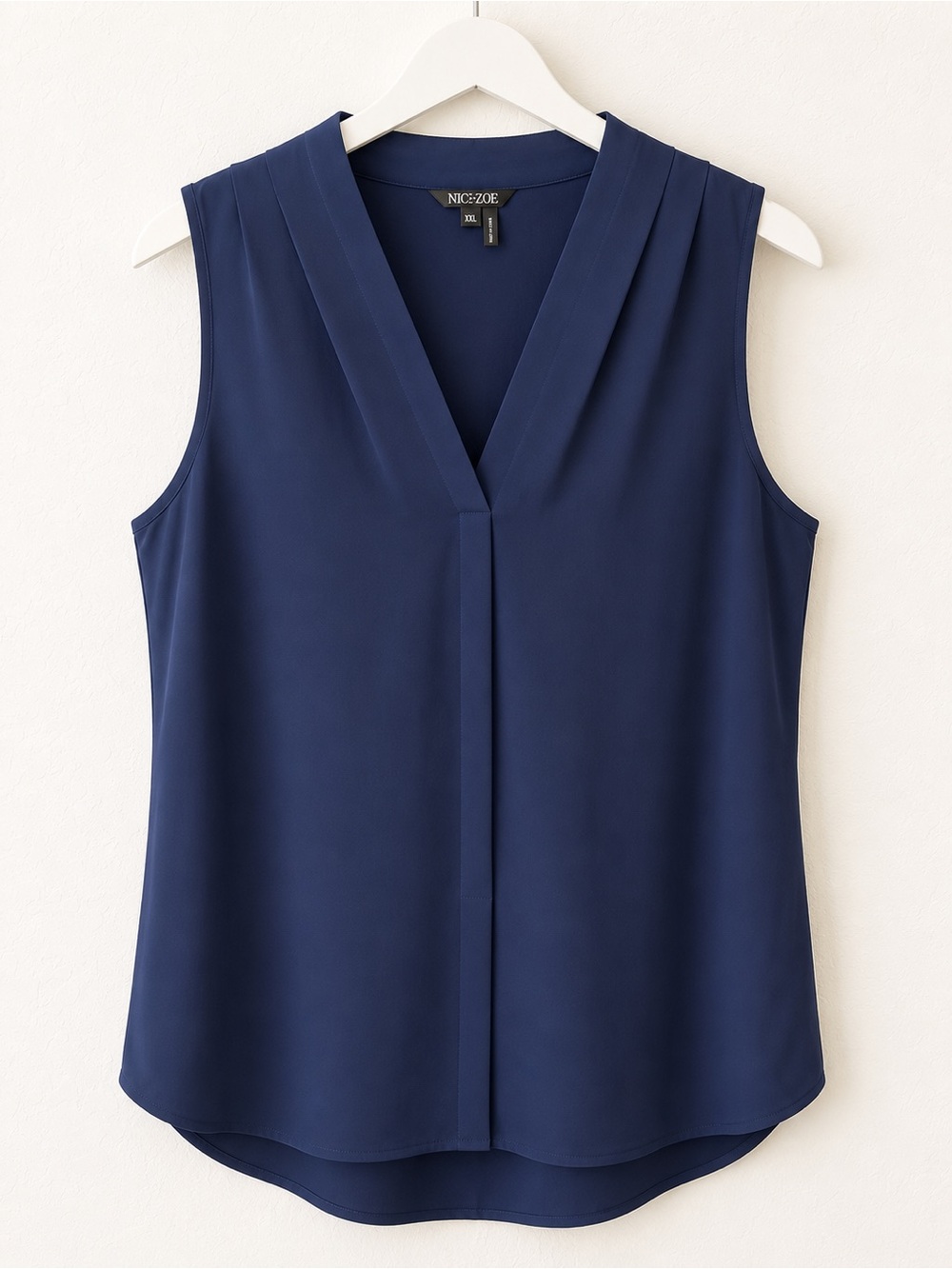 NIC+ZOE Sleeveless V-Neck Camisole in Navy